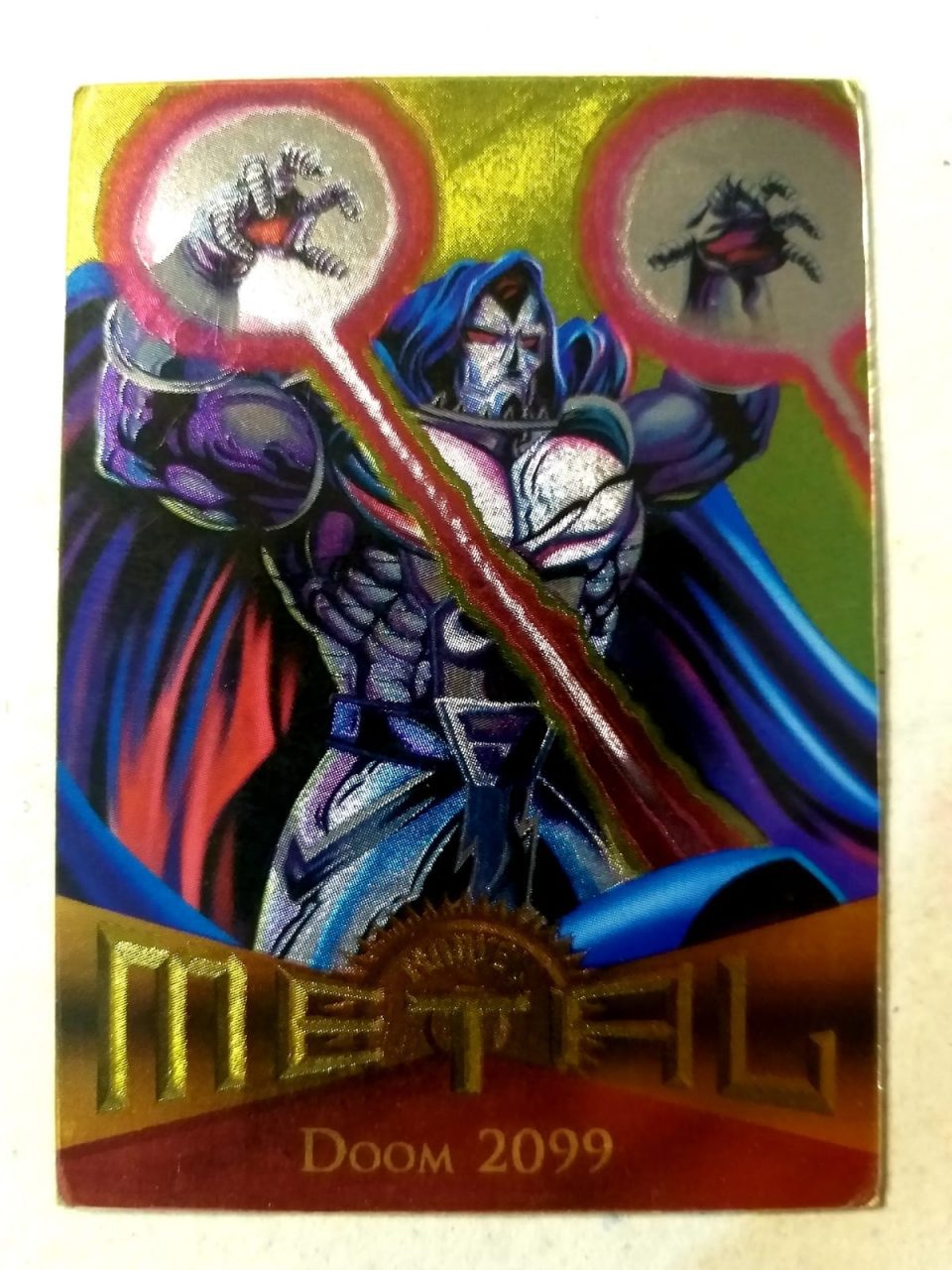 | Casa do Colecionador Card Metalizado - Marvel Metal Nº 45 - Doom 2099 (1995)