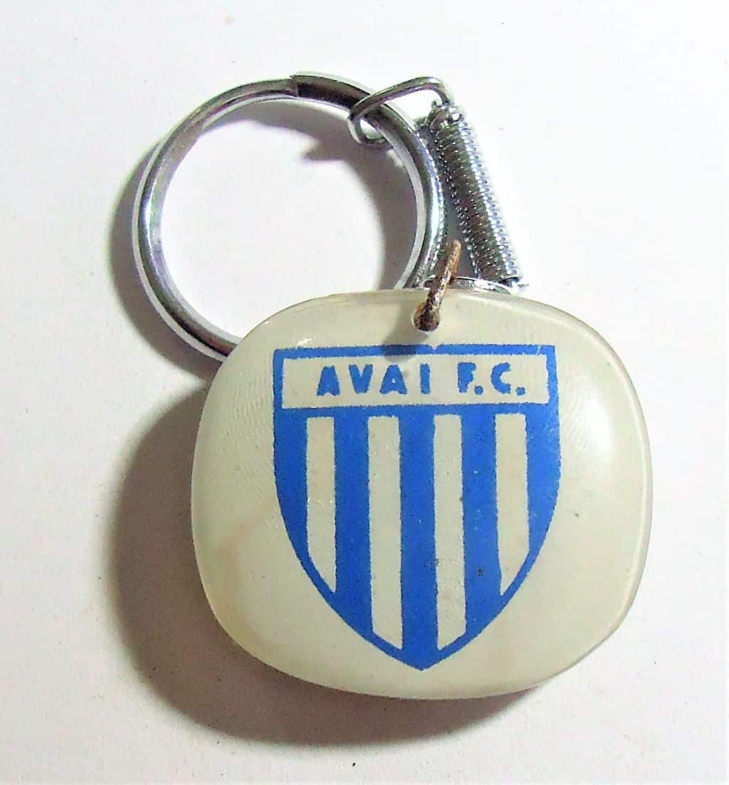 Chaveiro em Acrilico - Futebol - Avai F. C. - Leão da Ilha - SC - Anos 70