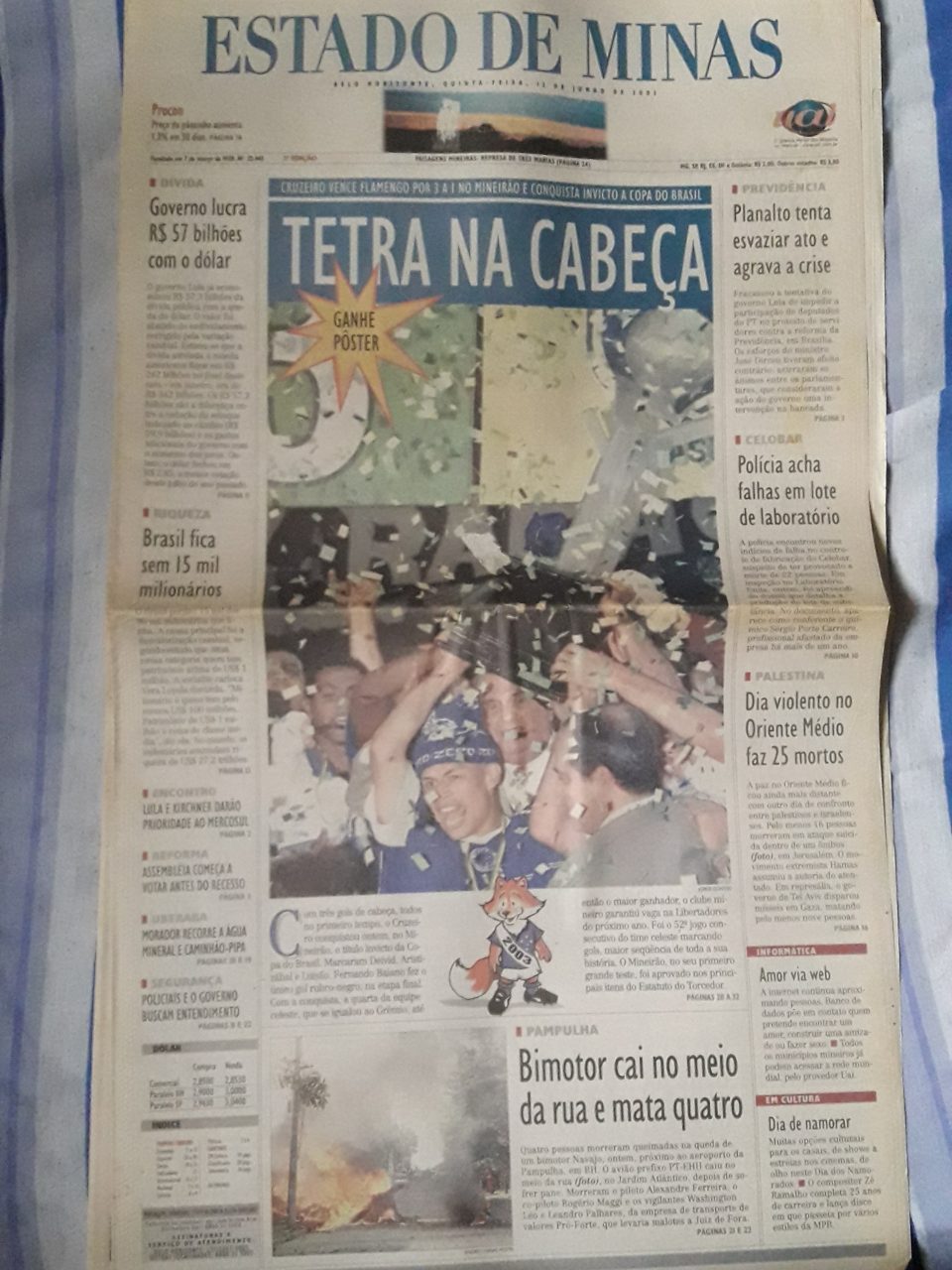 | Casa do Colecionador Estado de Minas – Edição Especial Cruzeiro tetracampeão da Copa do Brasil