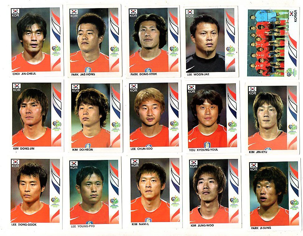 | Casa do Colecionador Figurinha – Album Copa do Mundo Alemanha 2006 – Time da Coreia - Valor Unitario