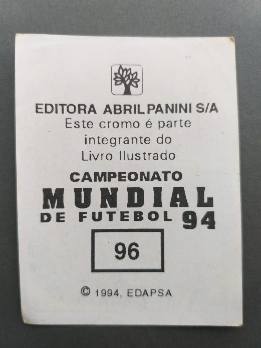 | Casa do Colecionador Figurinha do Álbum Campeonato Mundial de Futebol 94 Nº 96 - Escudo do Brasil (Copa do Mundo 1994)