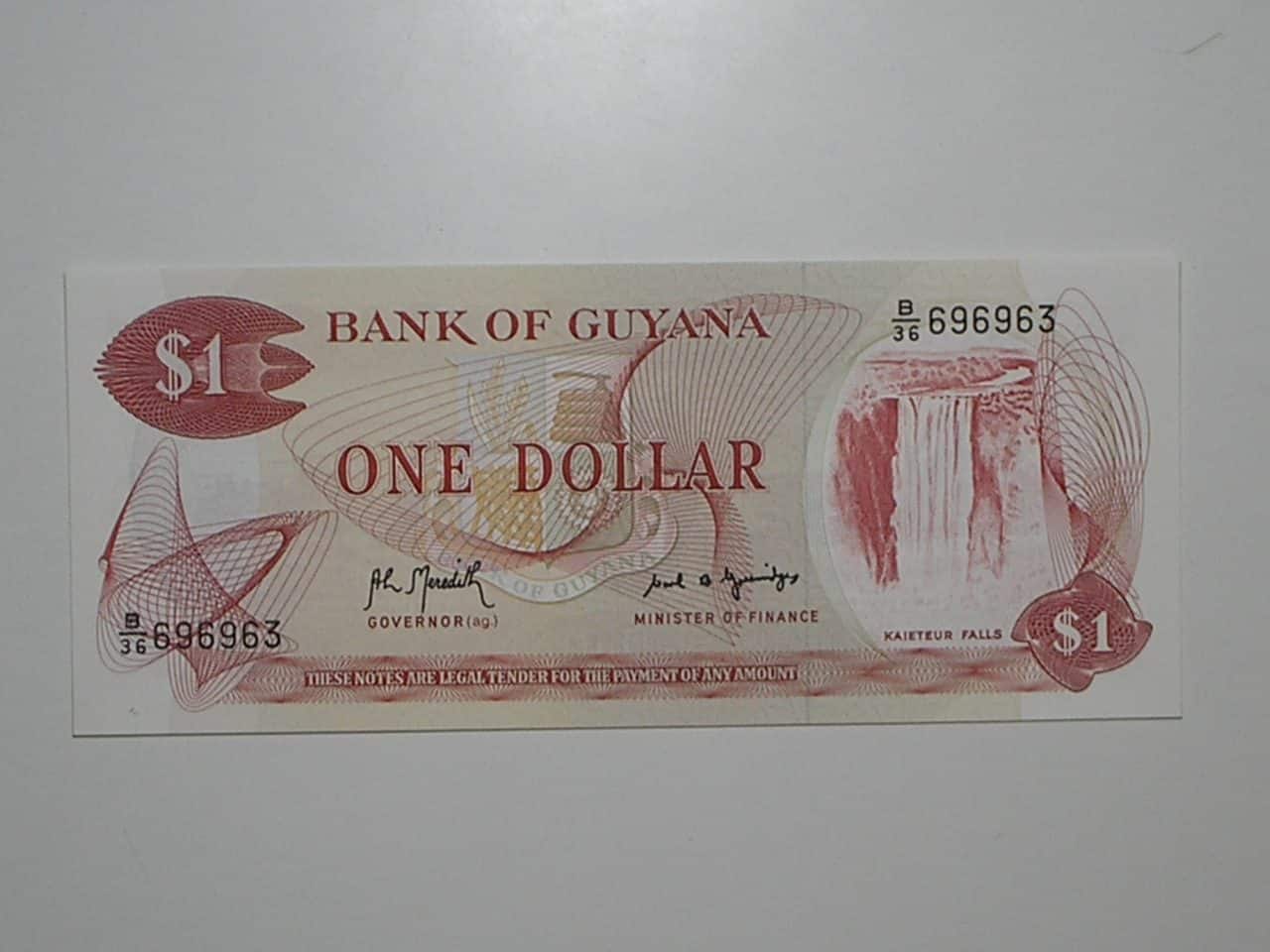 | Casa do Colecionador Guyana) 1 Dollar - 1992 / Flor de Estampa / 696963 / ce04