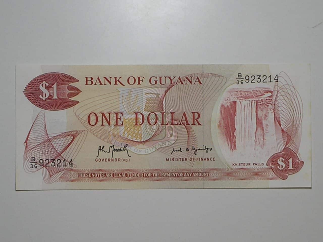 | Casa do Colecionador Guyana) 1 Dollar - 1992 / Flor de Estampa / 923214 / ce04