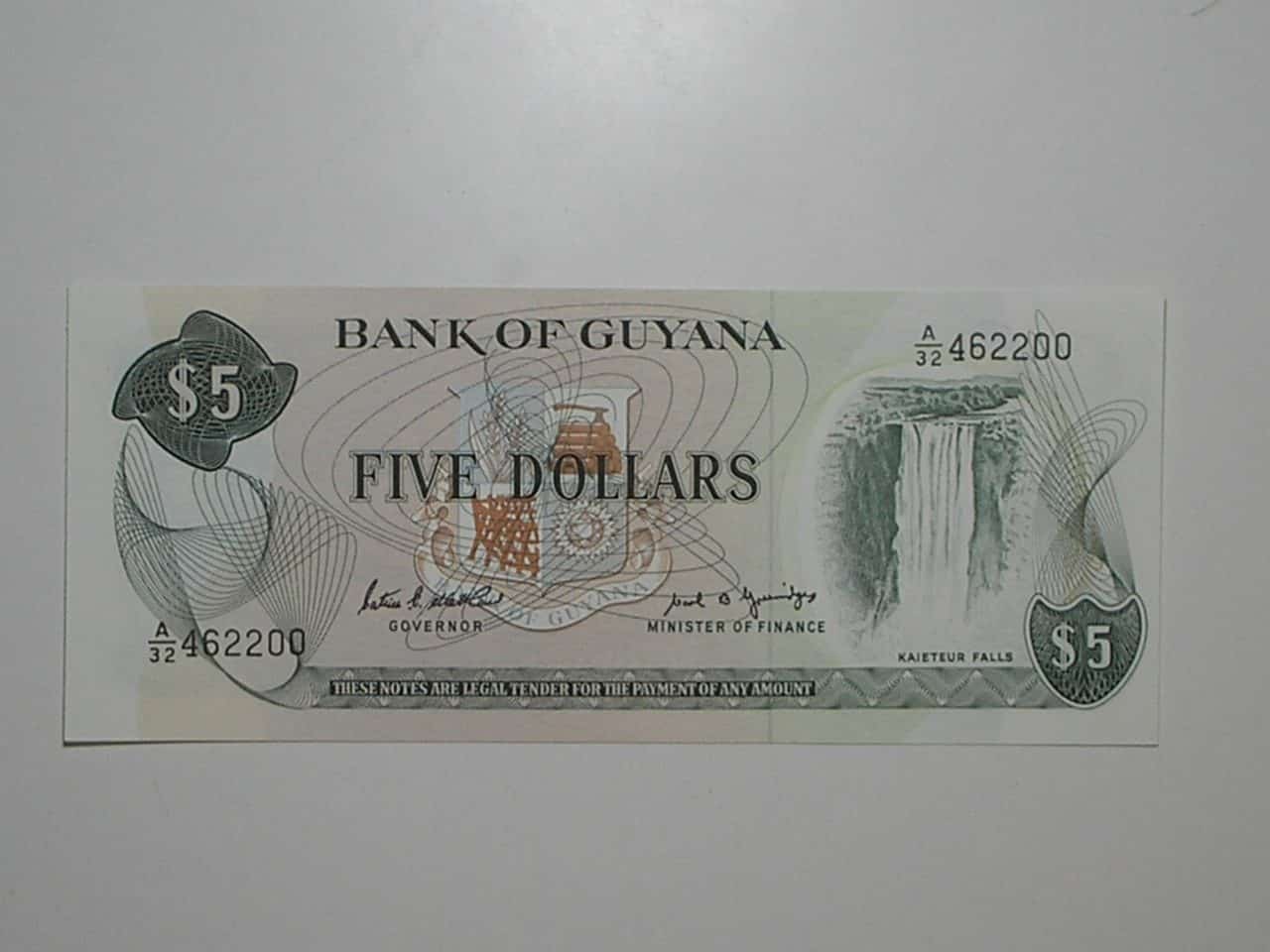 | Casa do Colecionador Guyana) 5 Dollars - 1992 / Flor de Estampa / 462200 / ce04