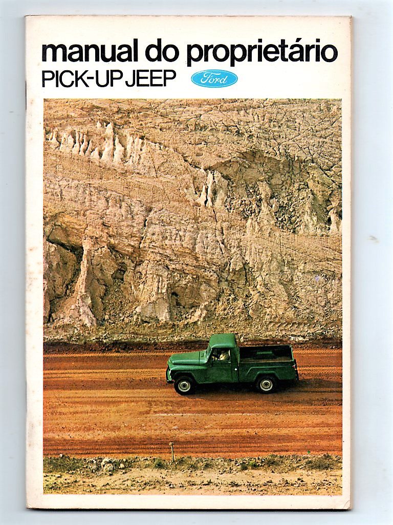 | Casa do Colecionador Manual Do Proprietario Pick Up Jeep F75 - 1969