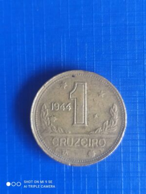 Moeda 1 Cruzeiro 1944 Sem sigla