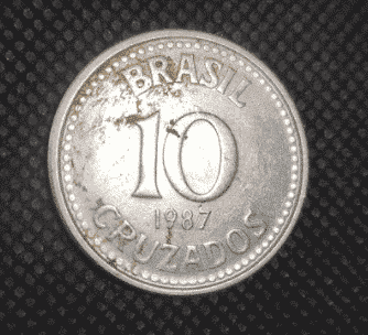| Casa do Colecionador Moeda 10 Cruzados 1987 - Inox