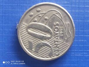 Moeda 50 centavos 1998 Baixa tiragem