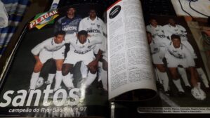 Pôster Placar Santos campeão Rio-São Paulo 1997