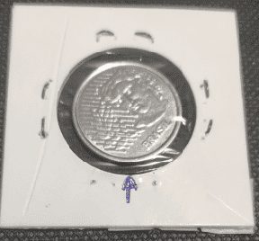 | Casa do Colecionador Primeira familia Real 0,50 centavos 1995 reverso incliando