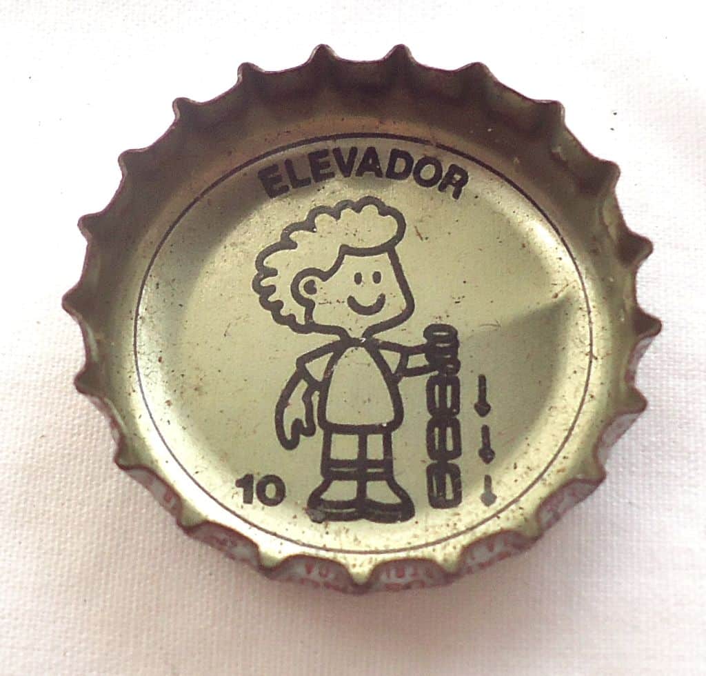 | Casa do Colecionador Antiga Tampinha Coca Cola Promoção Manobras do Ioio - N° 10 - Escada - Anos 80