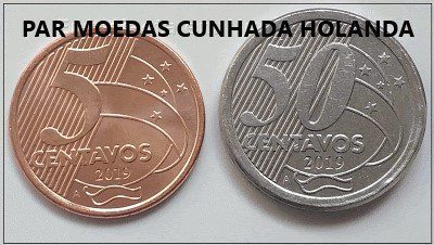 Casal 5 e 50 centavos 2019 Holanda novas FC