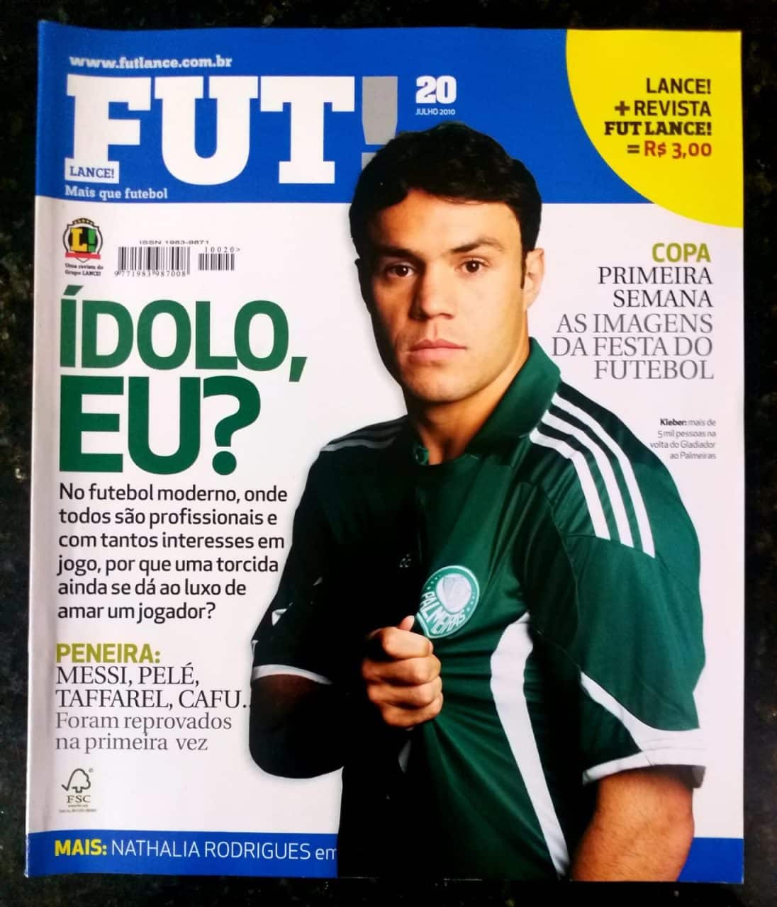| Casa do Colecionador Fut Lance! Nº 20 - Ídolo, Eu? - Julho 2010 (Revista)