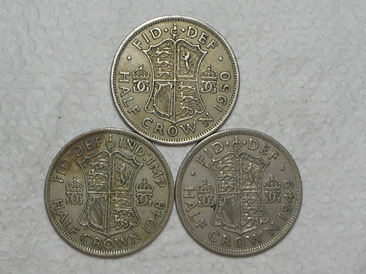 | Casa do Colecionador Inglaterra) Half Crown - 1948 / 1949 / 1950 / Gerogivs VI / Ni / m350