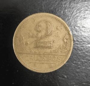 Moeda 1 Cruzeiro 1945 Com sigla