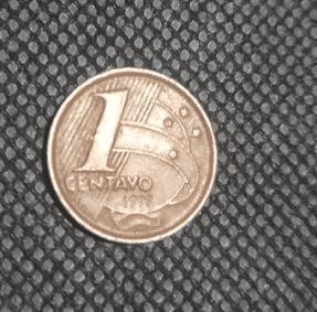 Moeda de 1 centavo ano 1998 - Segunda familia escassa