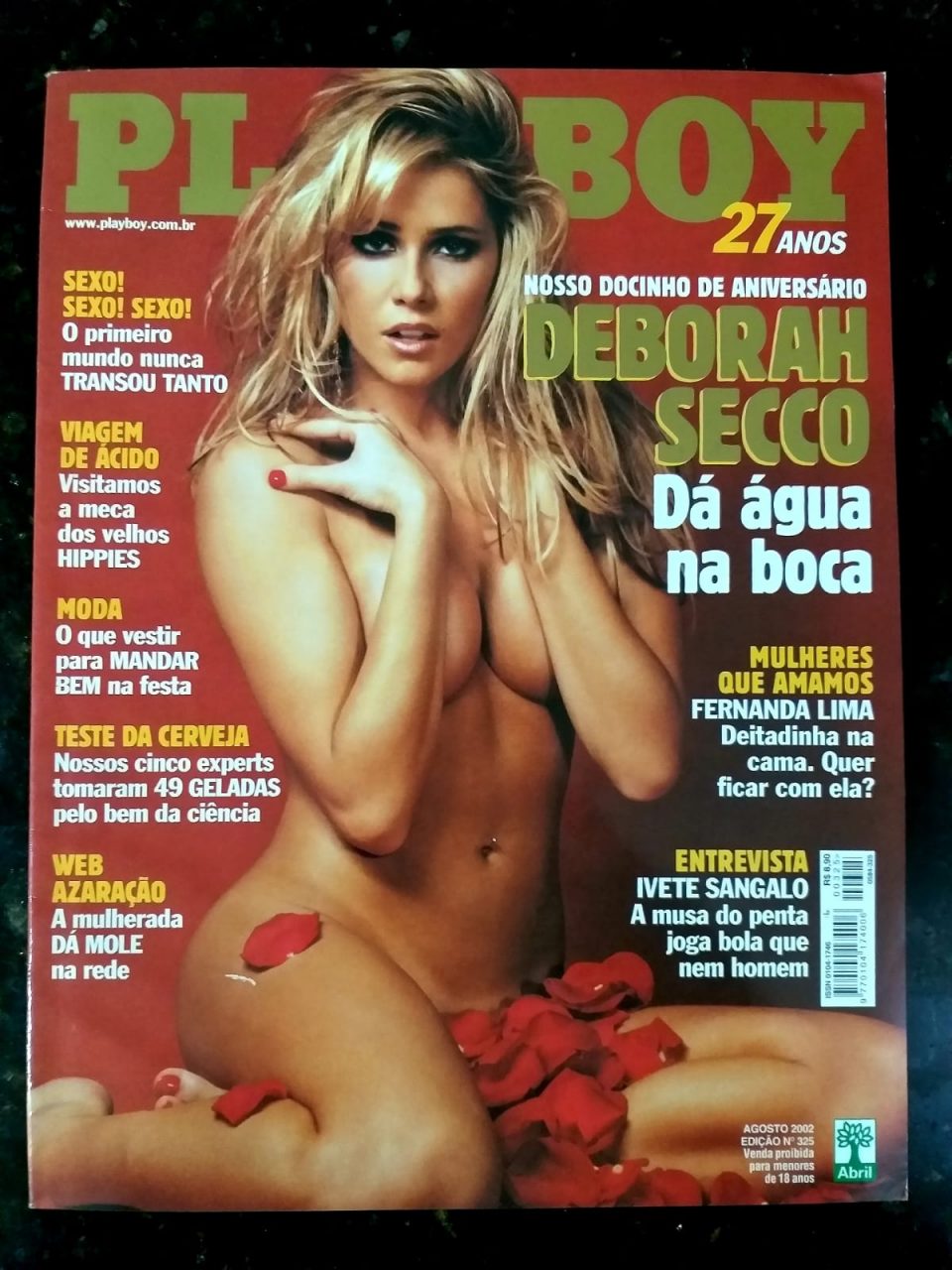 | Casa do Colecionador Playboy Nº 325 – Deborah Secco – Agosto 2002 (Revista com Pôster)