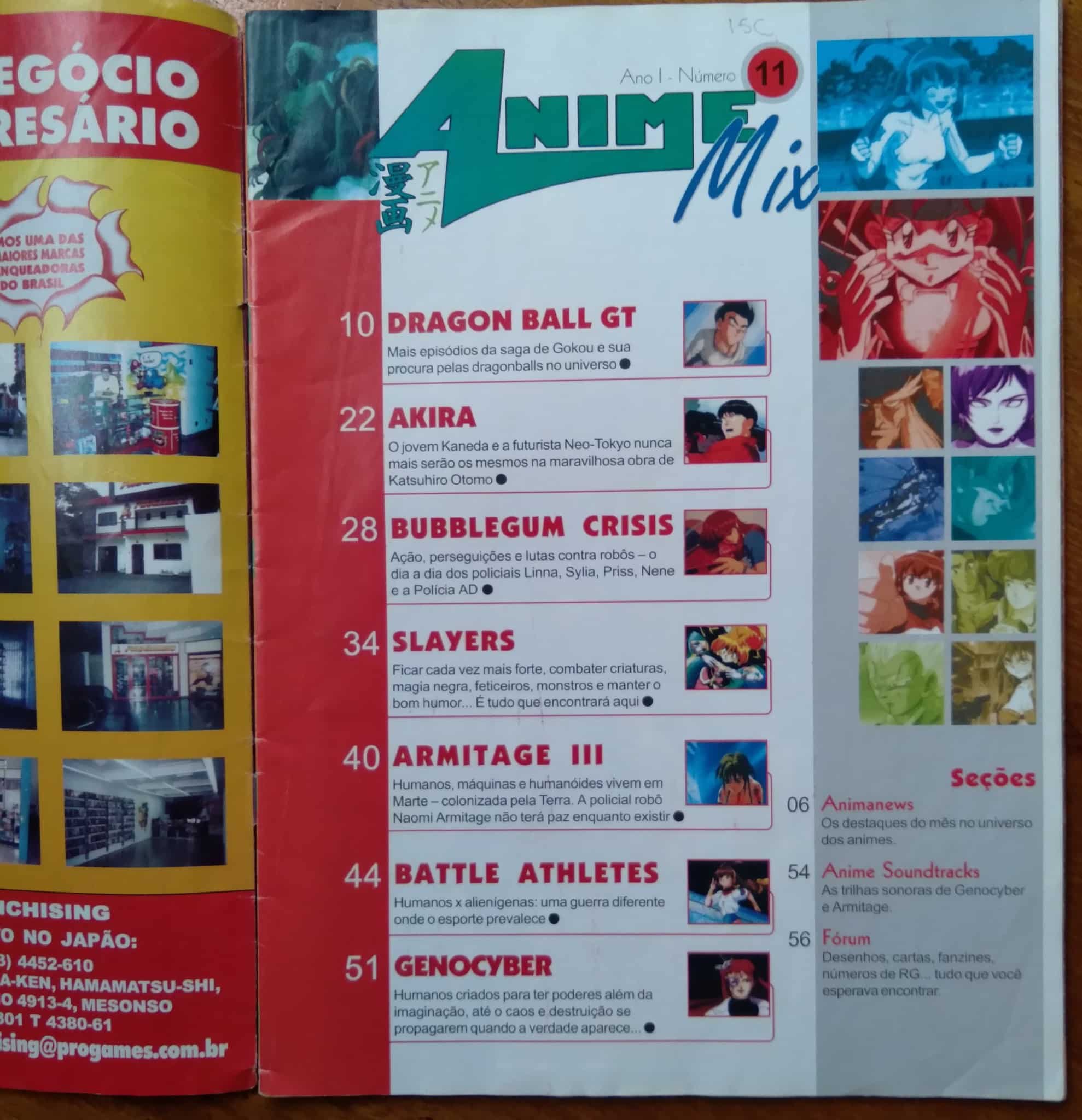 | Casa do Colecionador Revista Anime Mix Escala 11 / Akira Battle athletes
