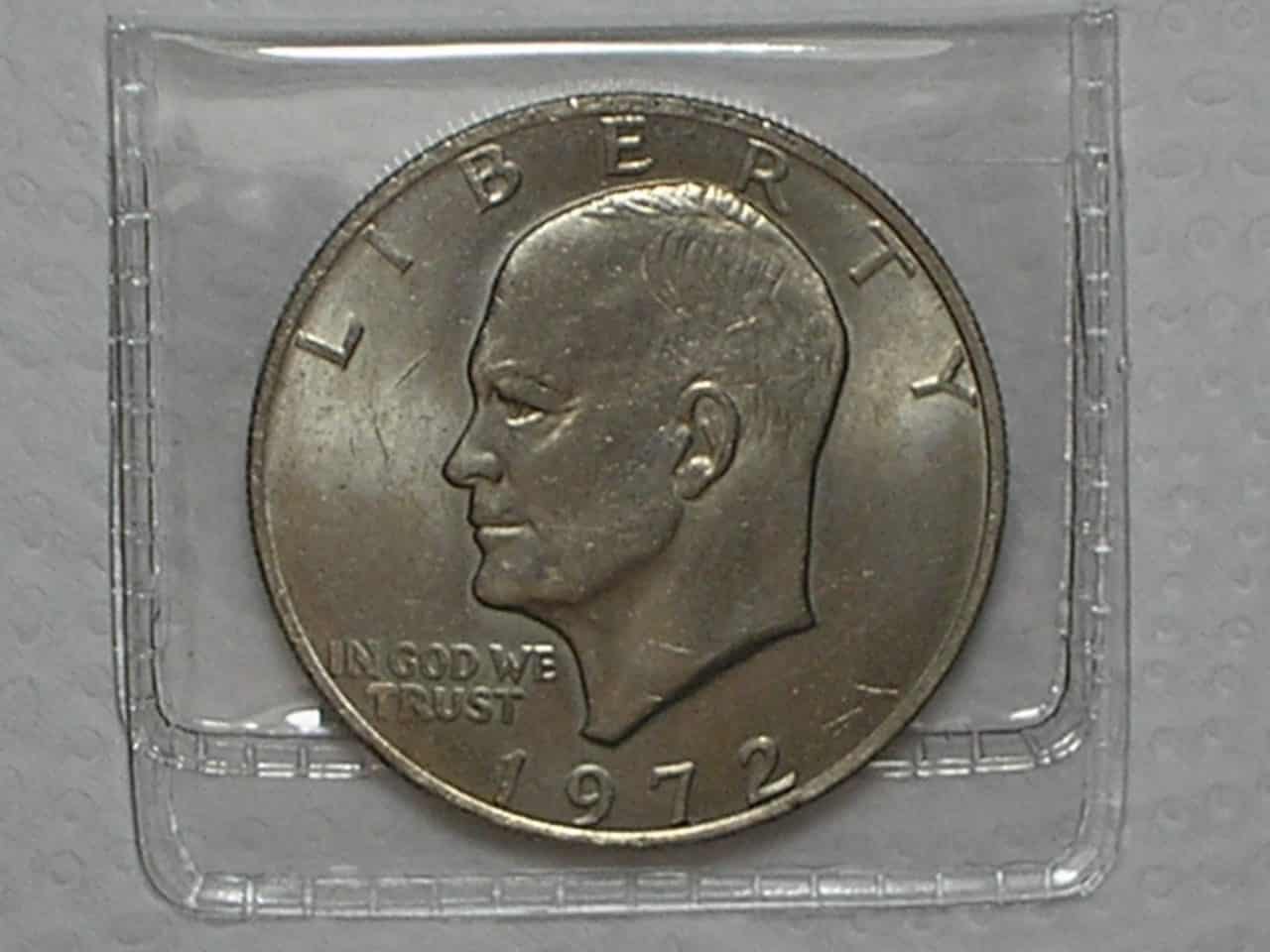 | Casa do Colecionador Usa) 1 Dollar - 1972 / Eisenhower / Níquel / Sob / c-270.5