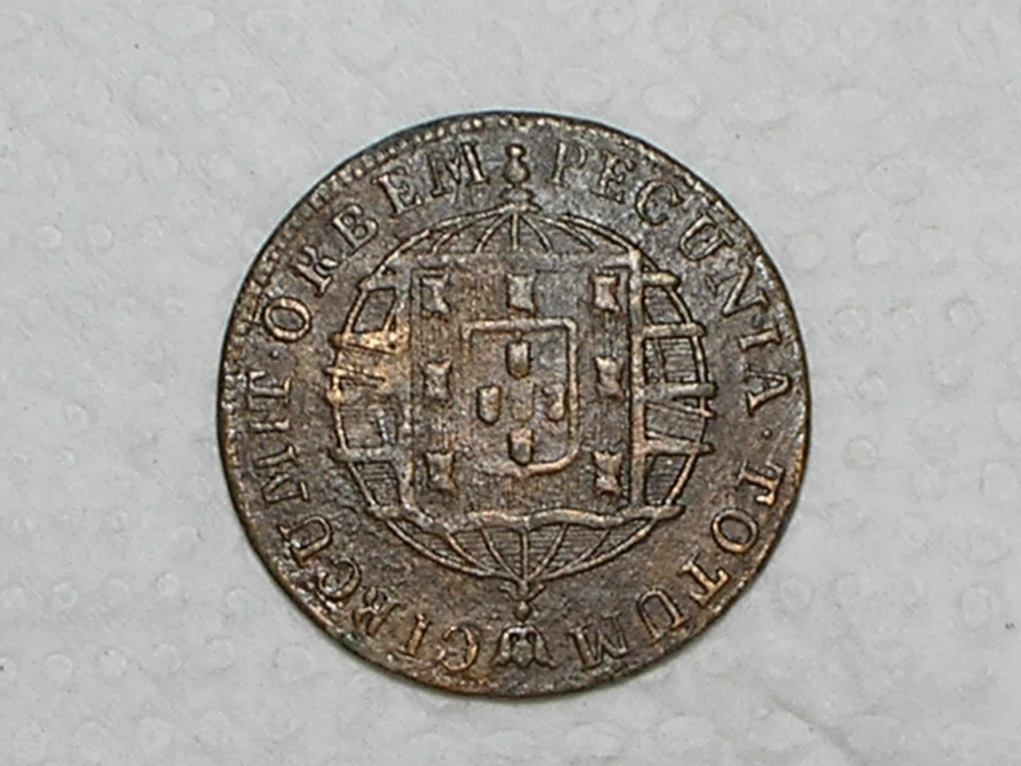 | Casa do Colecionador XX Réis – 1822 Rio = 55 Pérolas / Reino Unido de D. João VI / Cobre / Mbc / Box2