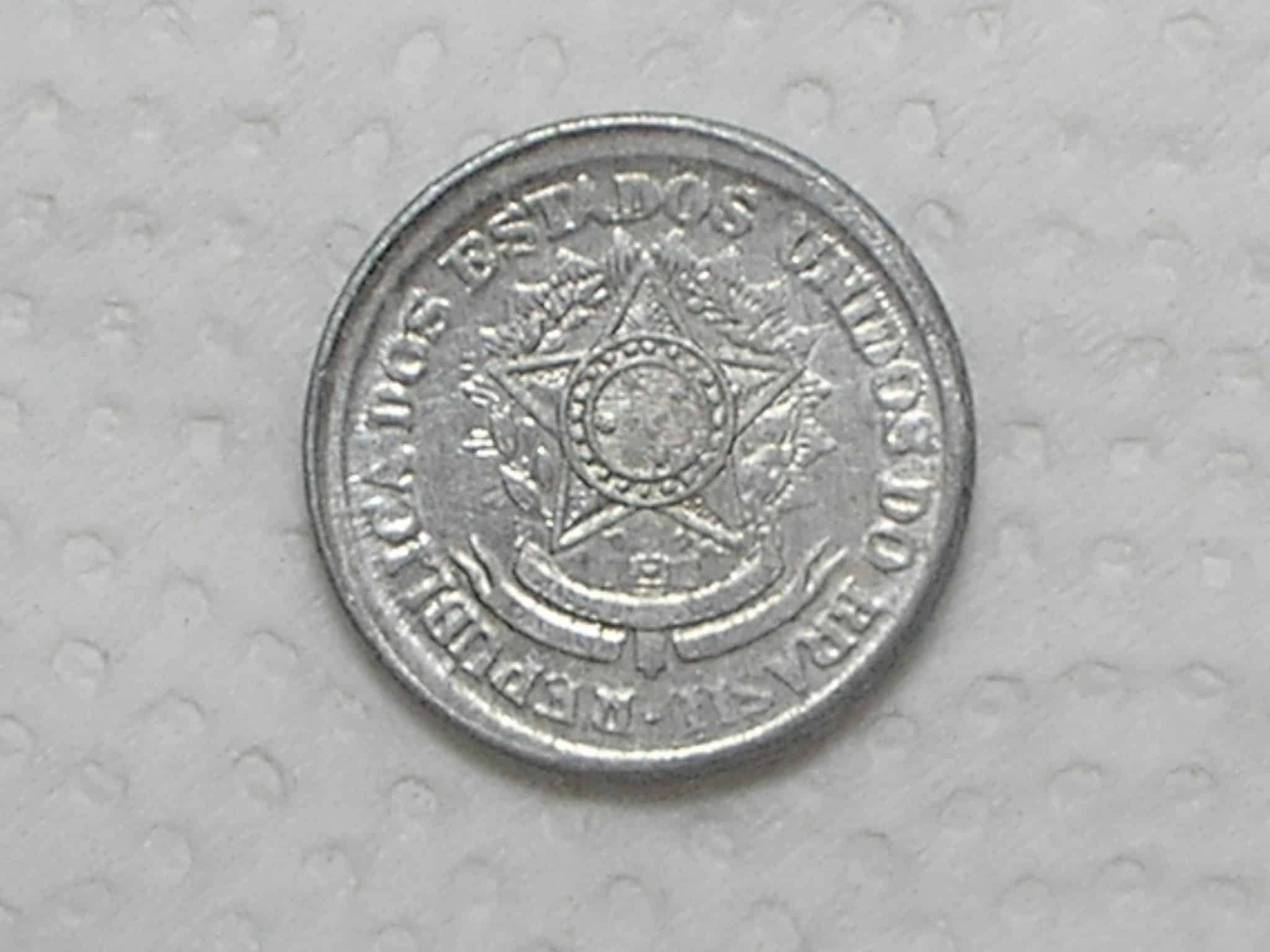 | Casa do Colecionador Brasil) 10 Centavos - 1957 / Aluminio / Soberba /