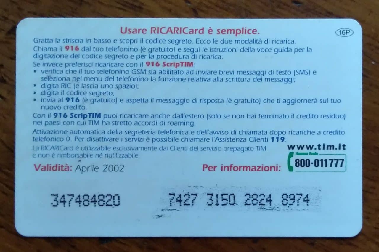 | Casa do Colecionador Cartão telefone Itália Ricaricard Tim tacs 50 / Dale Arden é Flash