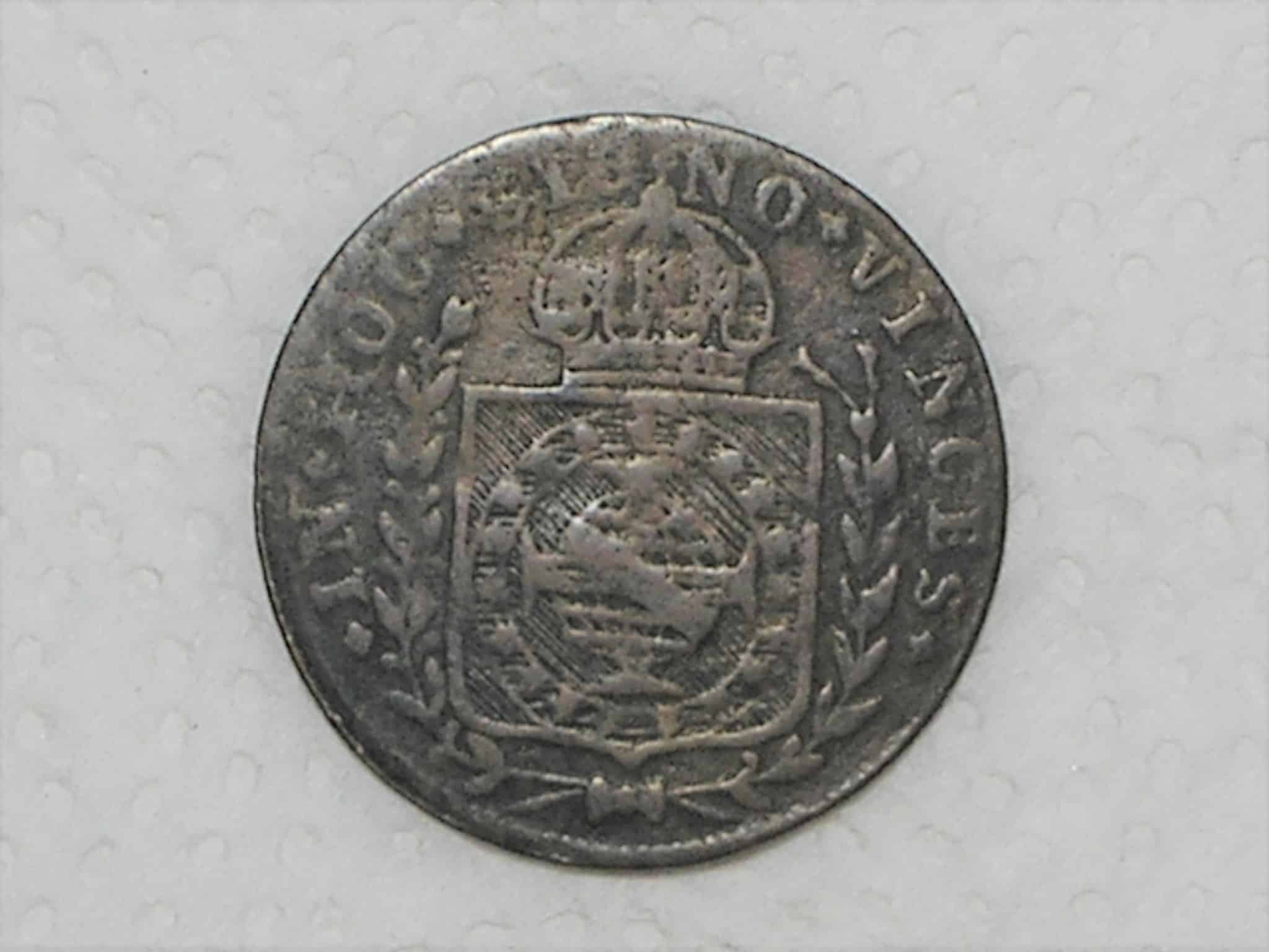 | Casa do Colecionador Escassa) 10 Réis – 1828 Bahia / 39 Tulipas / Império D. Pedro I / Escssa / Cobre / Bc/Mbc / box22