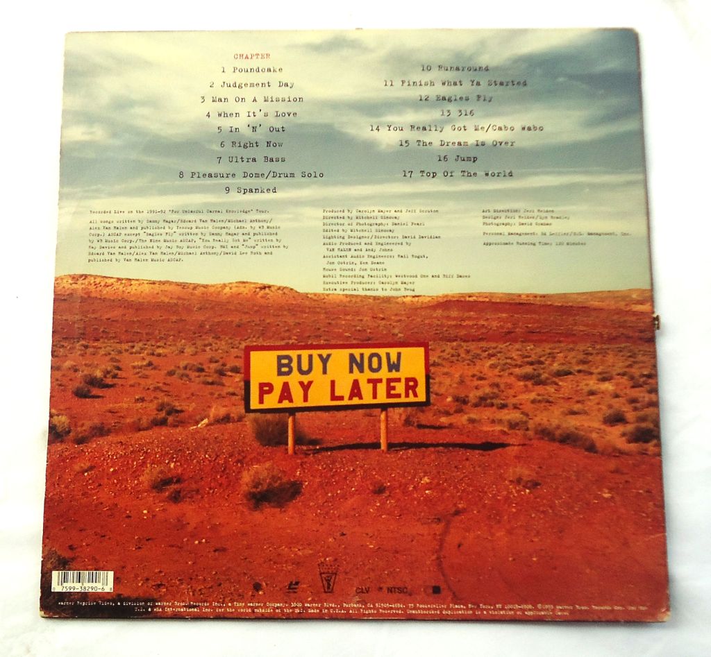 | Casa do Colecionador Laser Disc Ld - Van Halen - Live : Right Here Right Now - Warner Reprise Videos - 1993