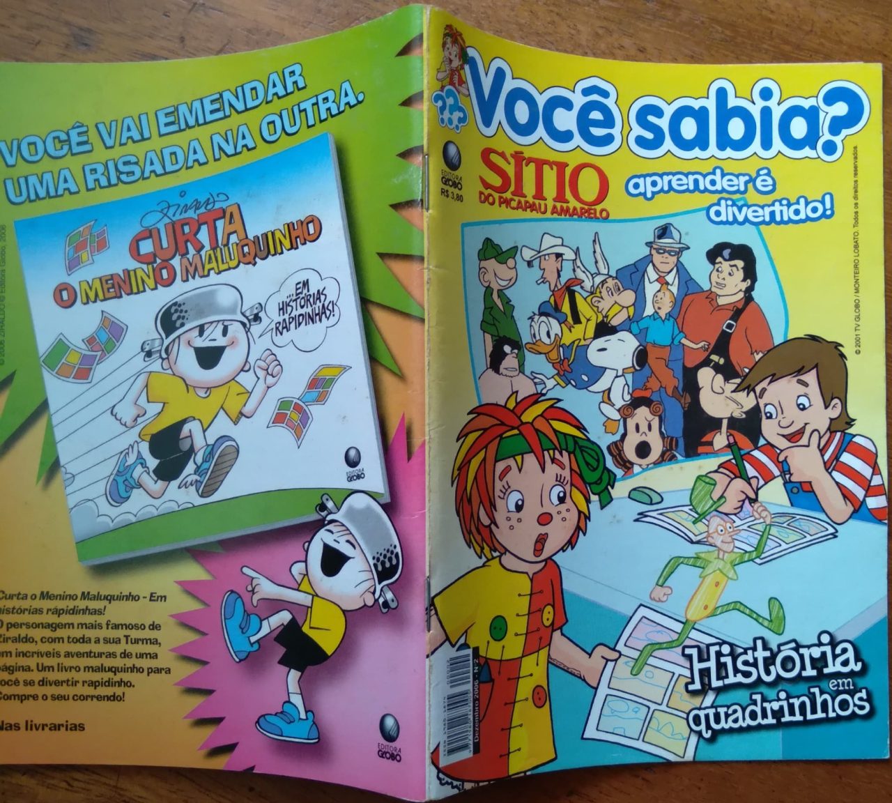 | Casa do Colecionador Lc19 Gibi Você Sabia Sítio do Pica-pau Amarelo 2 2006 / História em Quadrinhos.