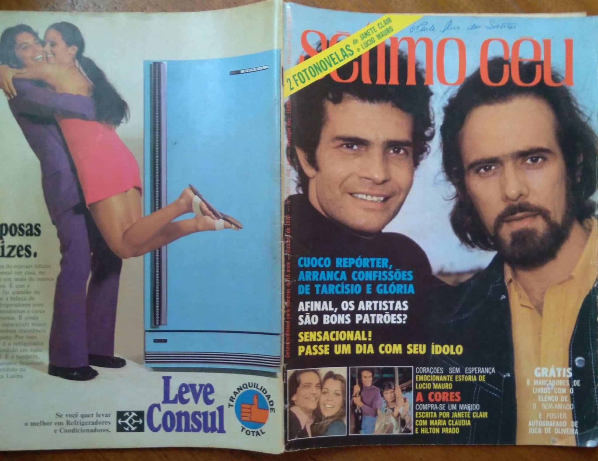 | Casa do Colecionador Lc29 Fotonovela Sétimo Céu 211 1973 / Compra-se um marido Tarcísio e Cuoco.