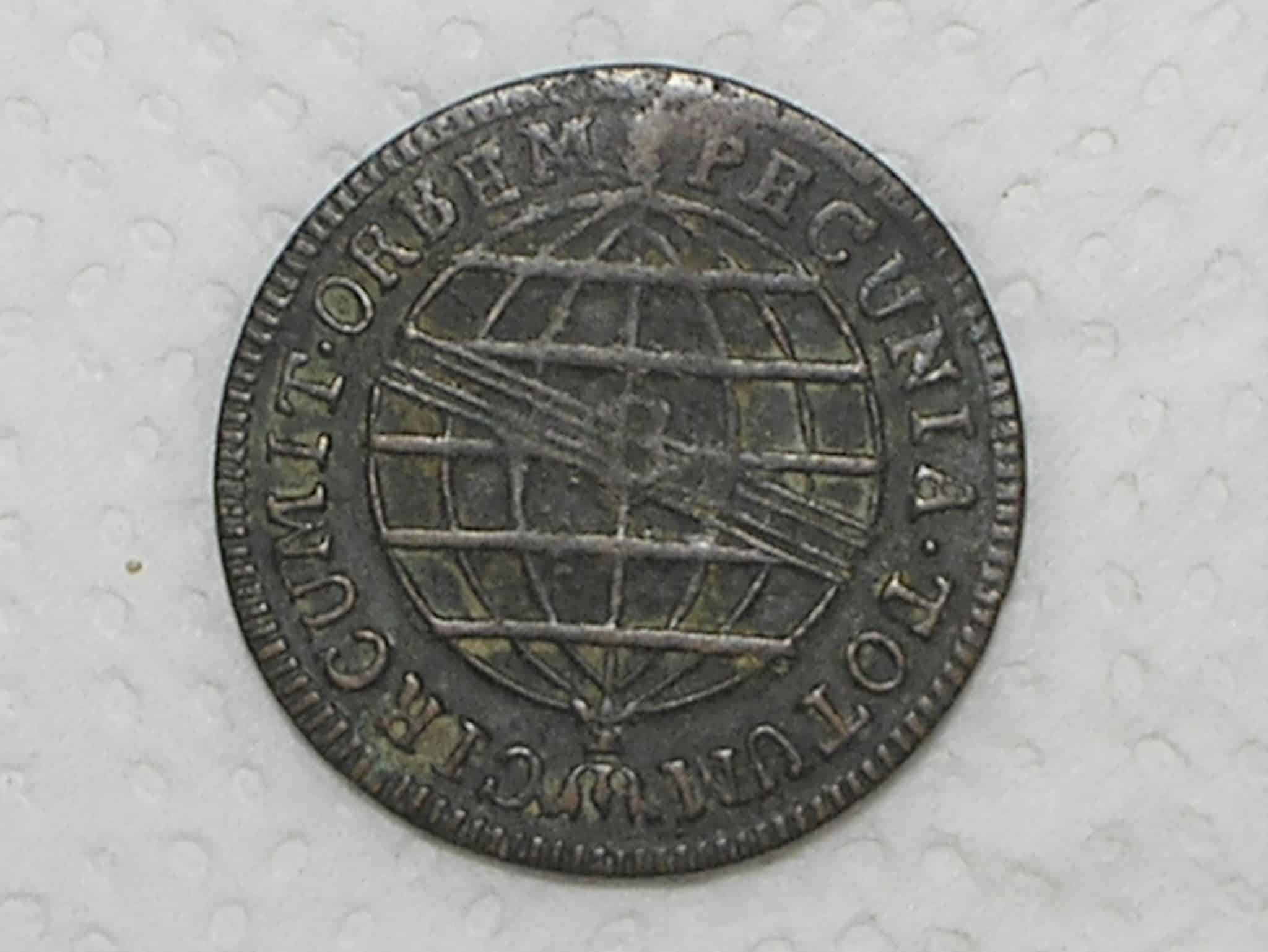 | Casa do Colecionador X Réis – 1815 Bahia / 40 Perolas / Data entre pontos / Colônia de D. João Principe Regente / Escassa / Cobre / Mbc / box22