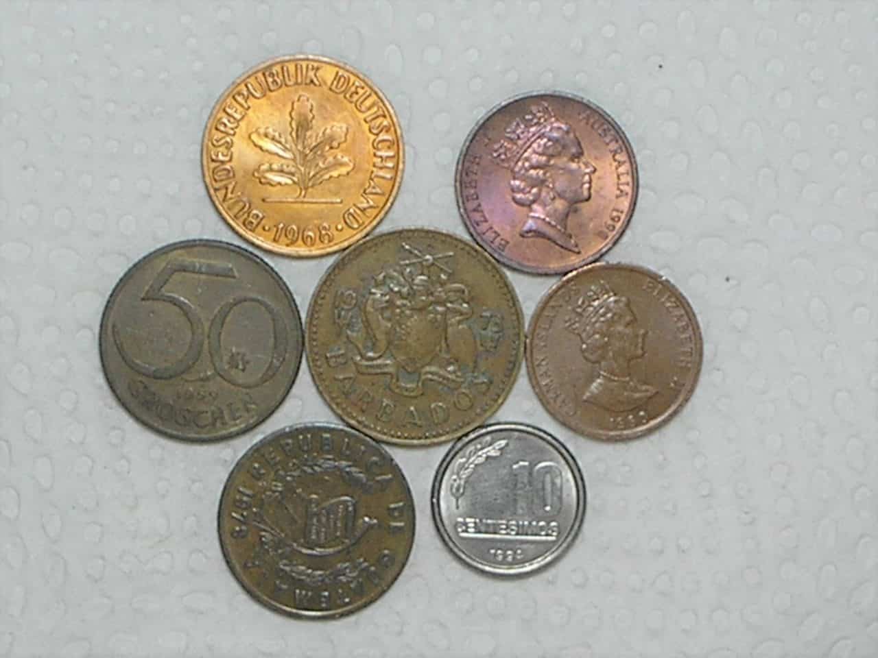| Casa do Colecionador 7 Moedas estrangeiras Diferentes datas e valores / m360