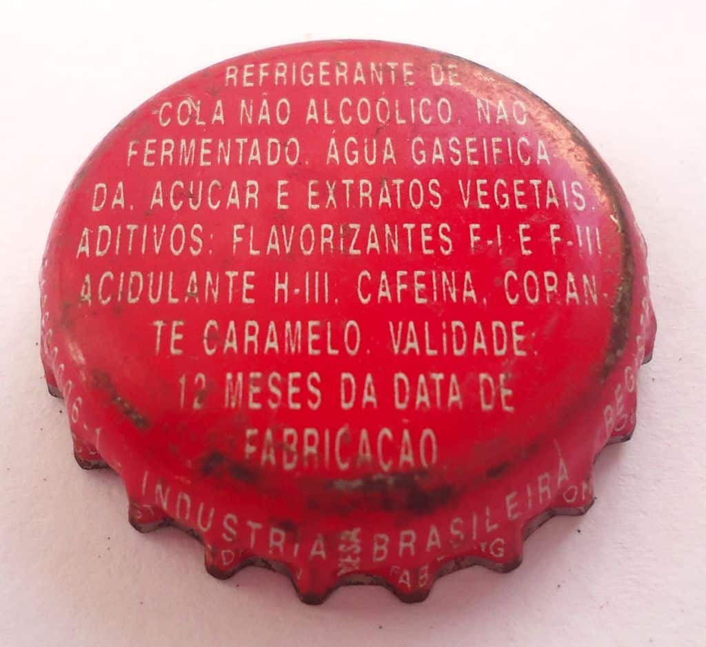 | Casa do Colecionador Antiga Tampinha Refrigerante Coca Cola Promoção Futcards - Letras Pequenas - 1997