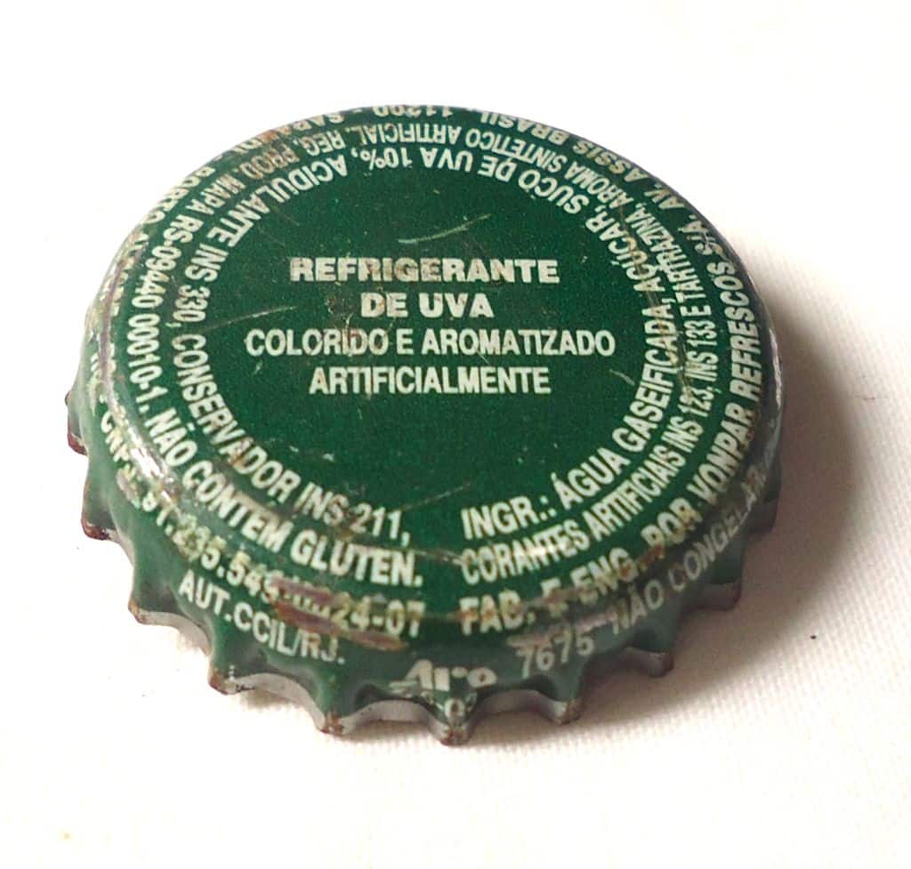 | Casa do Colecionador Antiga Tampinha Refrigerante Fanta Uva - Anos 90