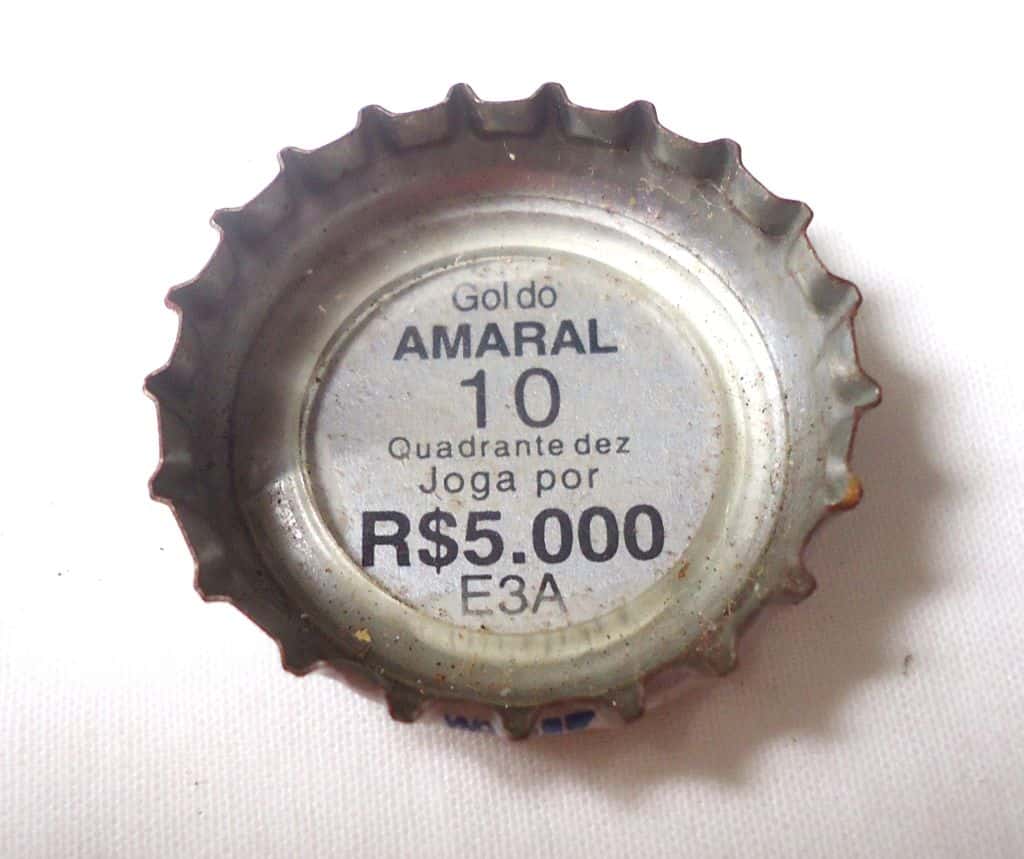 | Casa do Colecionador Antiga Tampinha Refrigerante Pepsi Cola - Jogador Palhinha - Gol do Amaral