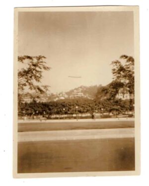 Fotografia Antiga - Graf Zeppelin - Sobre o Rio de Janeiro - Anos 30