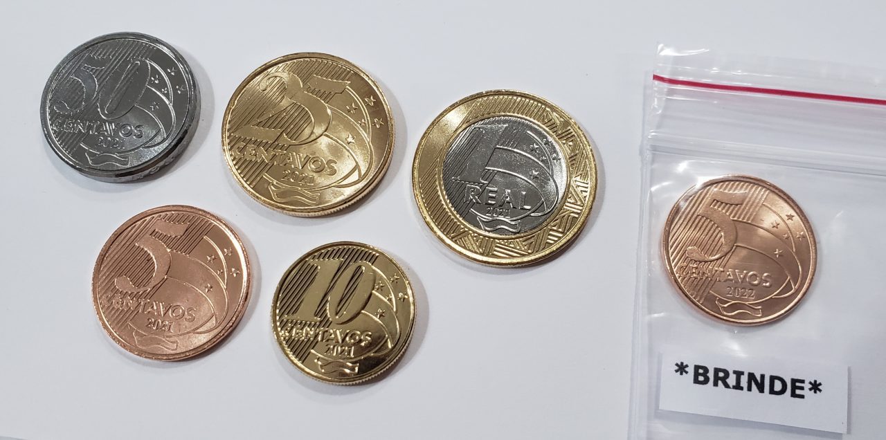 Kit 5 moedas 2021 completo
