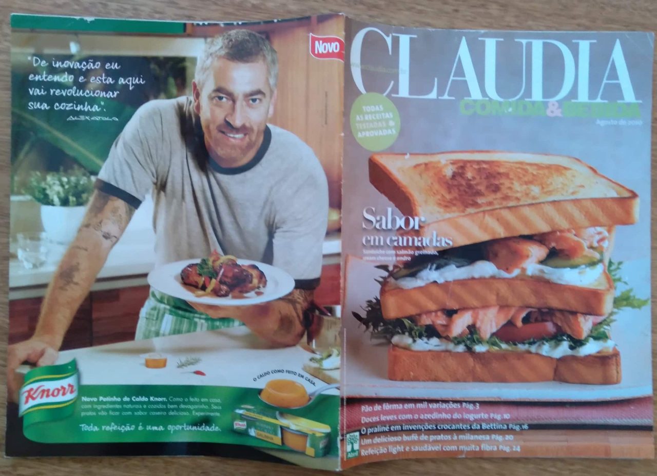 | Casa do Colecionador Revista Abril Claudia Comida E Bebida Agosto De 2010