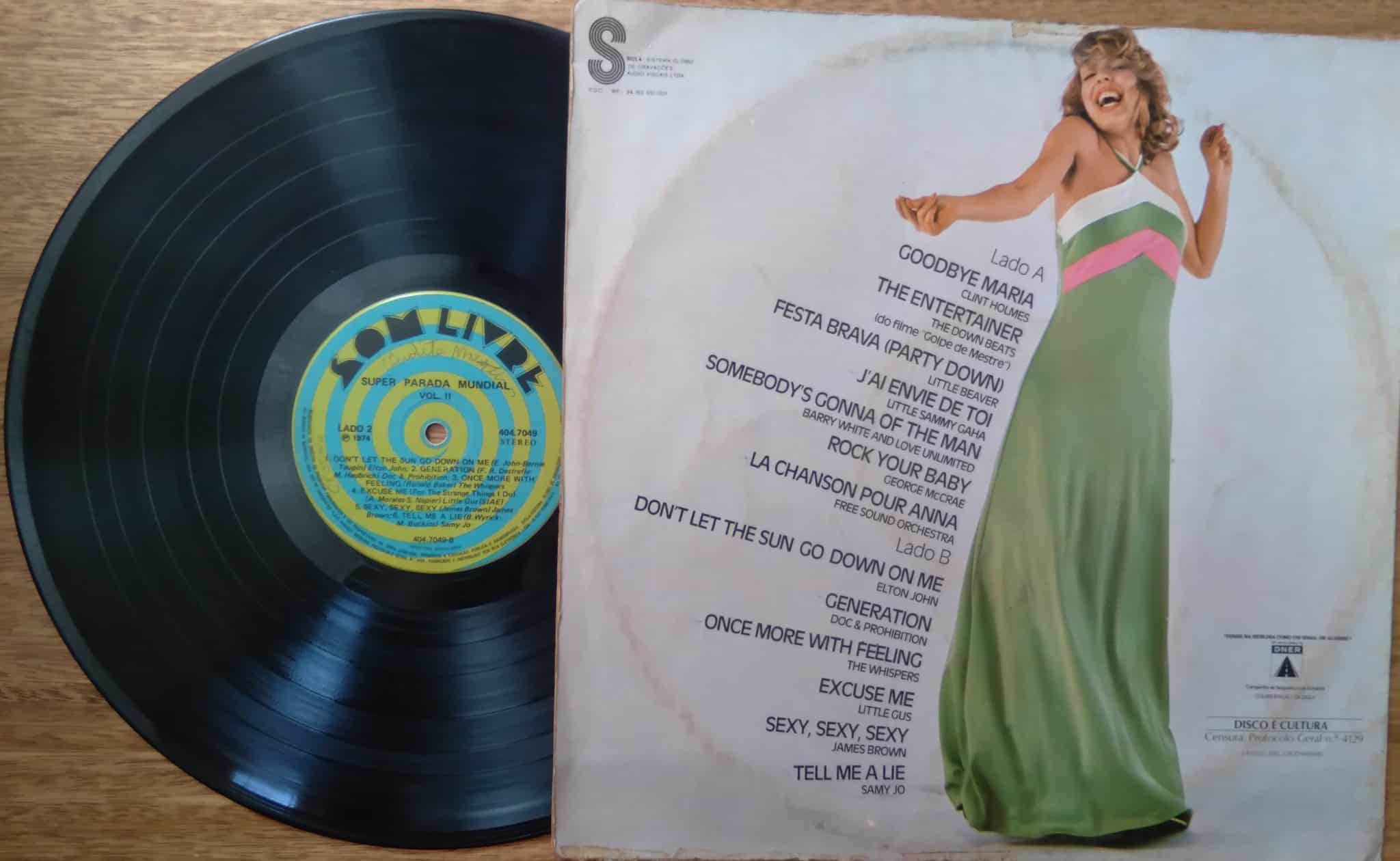 | Casa do Colecionador Vinil LP Som Livre Super Parada Mundial vol 2 / La Chanson pour Anna.