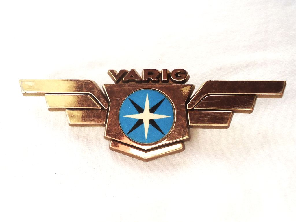 | Casa do Colecionador Brevet Varig - Plastico - Aviação - Anos 80