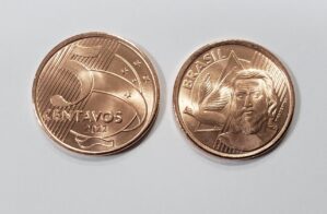 Moeda avulsa 5 centavos 2022 lançamento