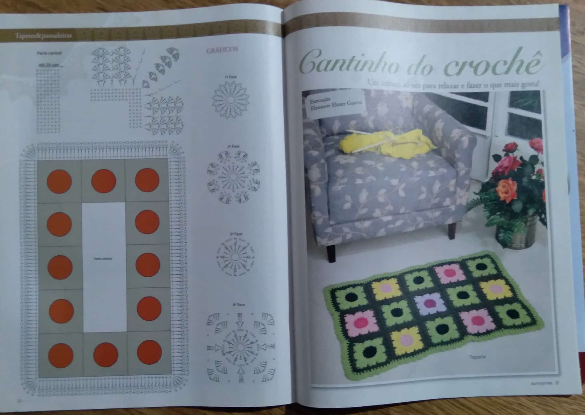 | Casa do Colecionador Revista Arte de fazer arte 56 / Tapetes e passadeiras receitas e gráficos.