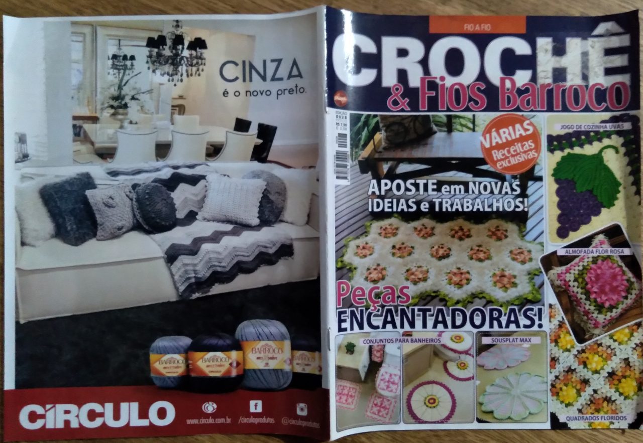 | Casa do Colecionador Revista Sampa Croche e Fios Barroco 28 / conjuntos para banheiros.