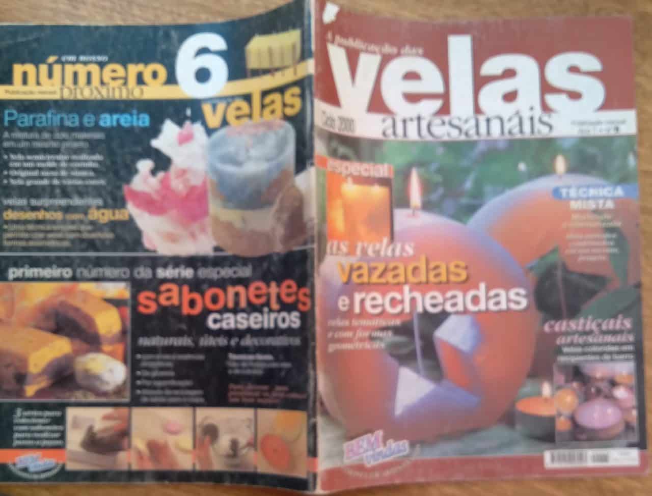 | Casa do Colecionador Revista Velas Artesanais ciclo 2000 5 / vazadas e recheadas.