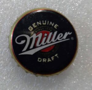 C7 Tampinha metal Cerveja Miller Draft