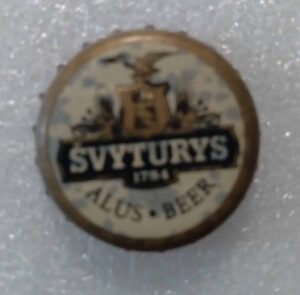 C7 Tampinha metal Cerveja Svyturys 1784 Alus Beer.
