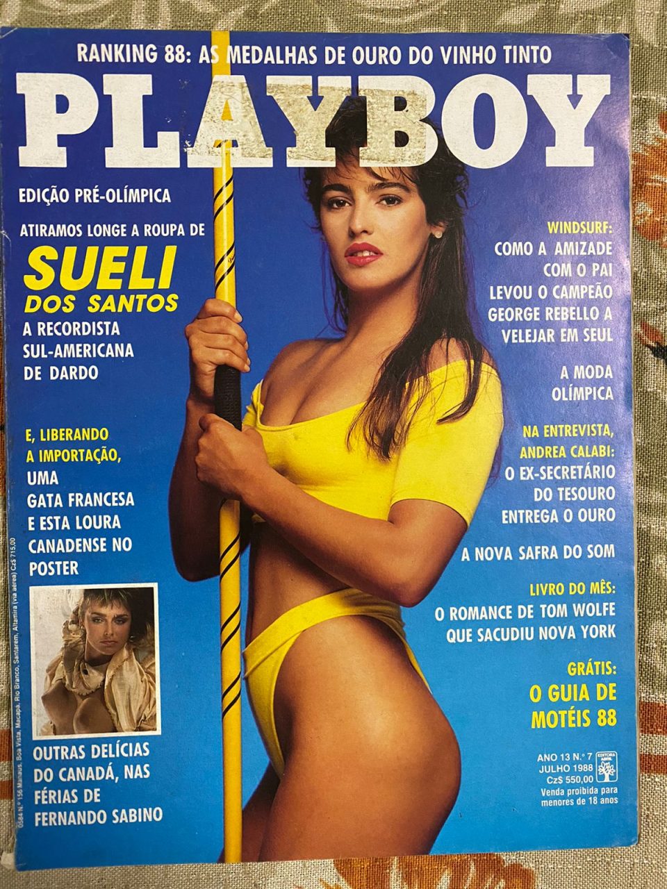 | Casa do Colecionador Playboy Nº 156 - Sueli dos Santos - Julho 1988 (Revista com Pôster)