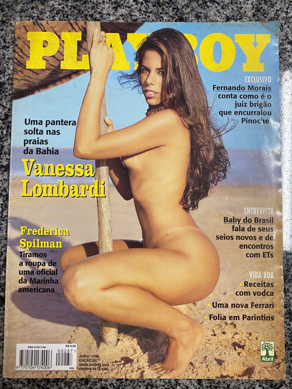 | Casa do Colecionador Playboy Nº 287 - Vanessa Lombardi - Junho 1999 ( Revista com Pôster)