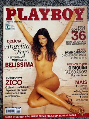 Playboy Nº 372 - Angelita Feijó - Junho 2006 ( Revista com Pôster)