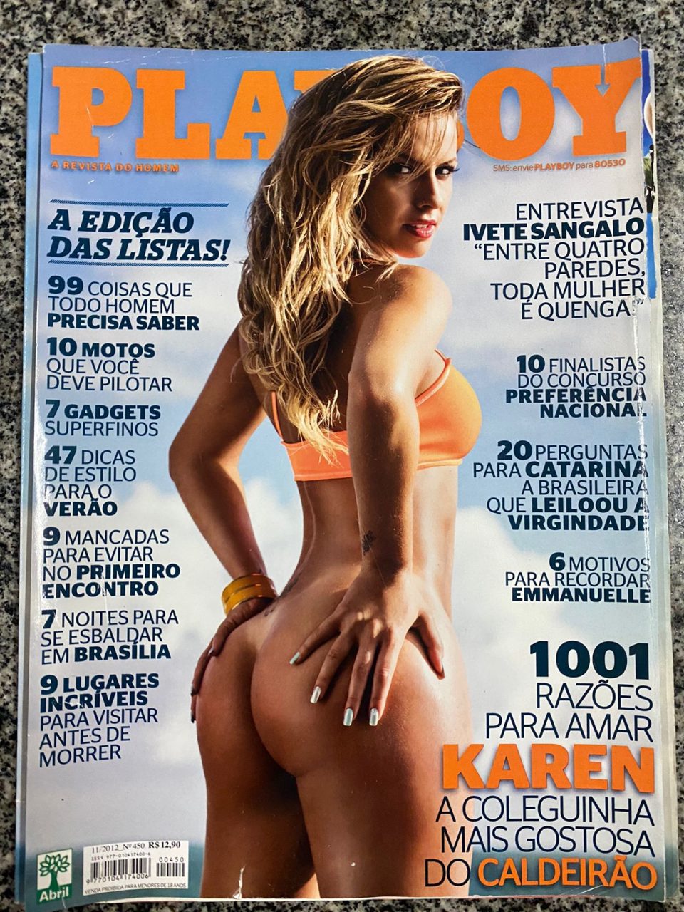 | Casa do Colecionador Playboy Nº 450 - Karen - Novembro 2012 ( Revista com Pôster)